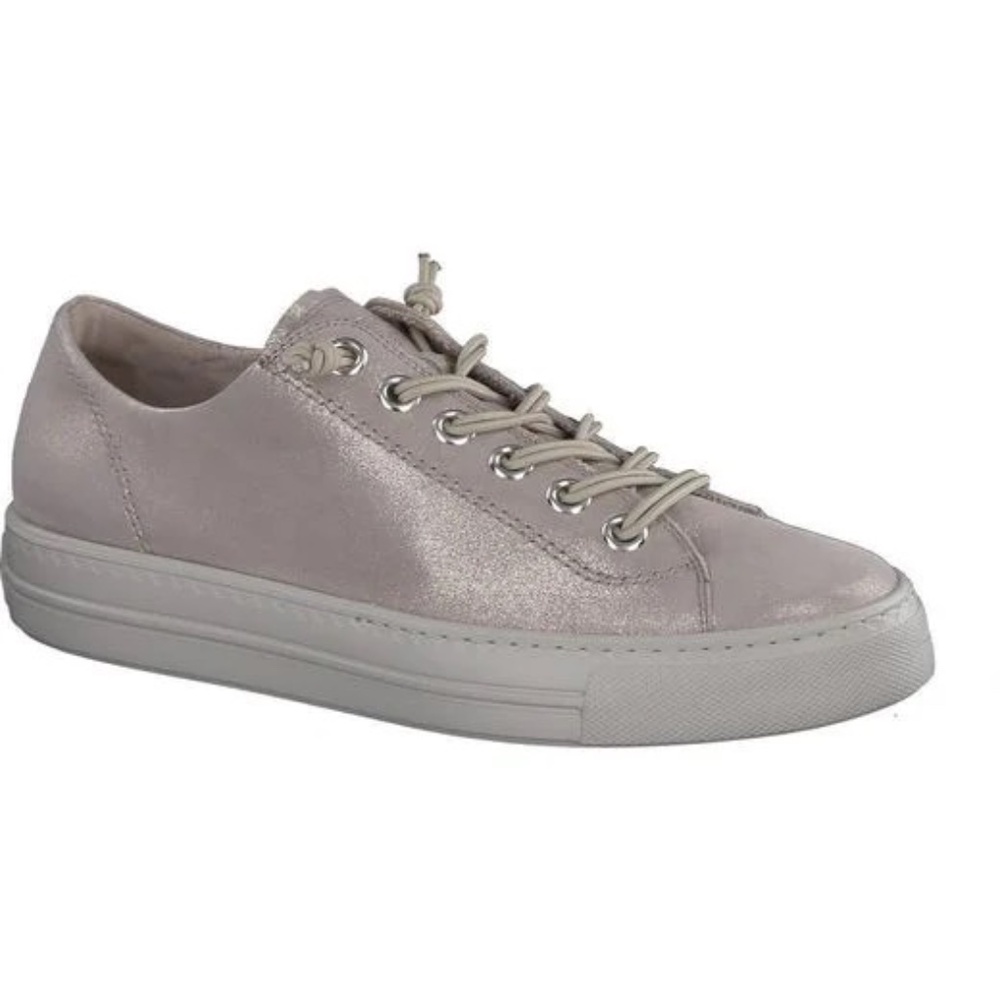 Paul Green Hadley Sneaker , Cashmere Metallic Suede, size UK 7.5 / US 10
